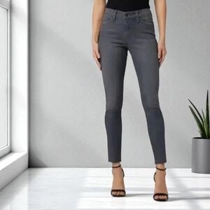 Hudson Nico Super Skinny Mid Rise Jean in Gray Size 27